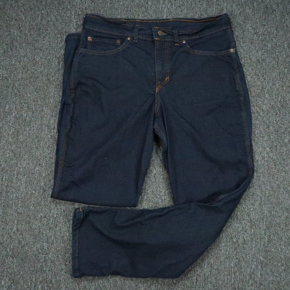 Origin Jeans Mens 36x32 Blue Dark Wash Legit Fit Straight 5 Pocket Denim